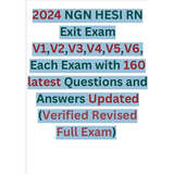 2024 NGN HESI RN Exit Exam Latest Questions and Answers