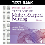 Brunner And Suddarths Textbook Of Medical Surgical Nursing 14 Edition by Hinkle Test Bank, All Chapters Included