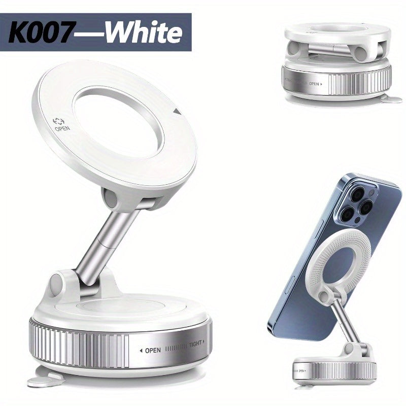 360° Rotating Car Phone Holder with Strong Vacuum Suction Cup – Universal Dashboard & Windshield Mount