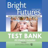 Bright Futures Guidelines for Health Supervision of Infants Children and Adolescents, 4th Edition Test Bank