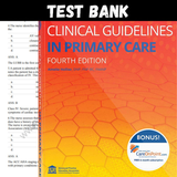 Latest 2023 Clinical Guidelines in Primary Care 4th Edition Test bank, All Chapters