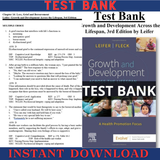 Growth and Development Across the Lifespan 3rd Edition Leifer Test Bank Chapter 1 - 16 Updated 2023