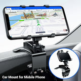 Car Phone Holder Mount – 360° Rotating Dashboard Clip, Universal Phone Stand for Cars & Trucks, Durable & Anti-Shake Design