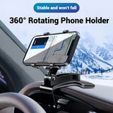 Car Phone Holder Mount – 360° Rotating Dashboard Clip, Universal Phone Stand for Cars & Trucks, Durable & Anti-Shake Design